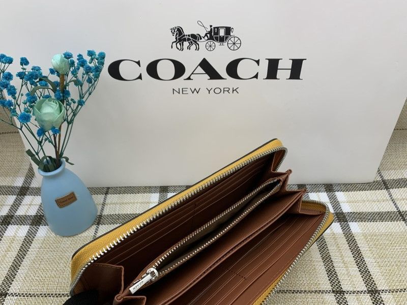 コーチ 財布 COACH 長財布 コーチ×ディズニーコラボ イエロー 