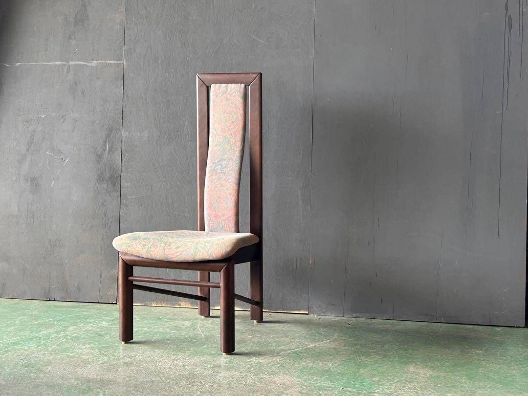 karimoku カリモク ヴィンテージチェア オールド 幾何学模様 2脚 nZ