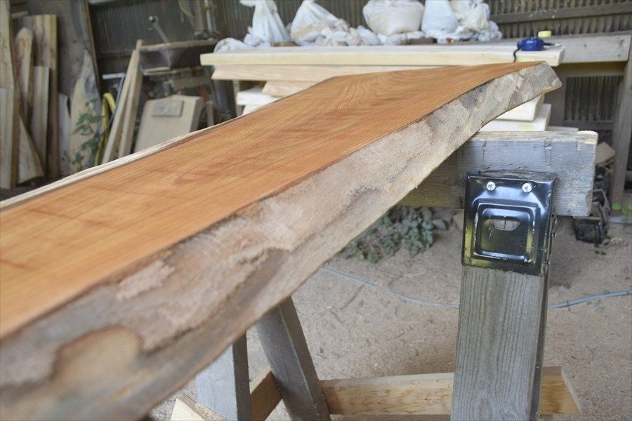 欅　一枚板 欅（ケヤキ）_3000×1000×60_横浜元町店_テーブル天板/一枚板 18382