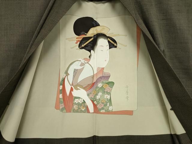 平和屋着物○男柄の最高峰 西郷柄 西郷絣 本場大島紬 赤尾木西郷 男性