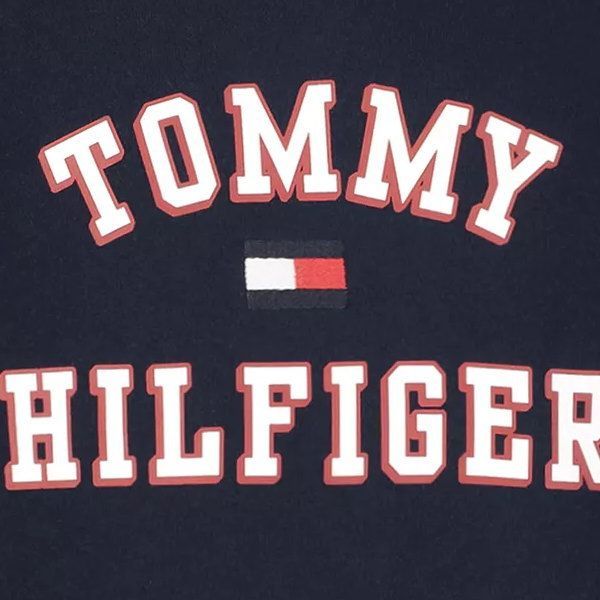  トミーヒルフィガー ロゴフラッグ裏起毛プルパーカー パーカー トップス