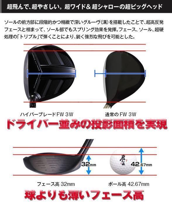 WEB限定ハイパーブレードフェアウェイウッド ブラックプレミア｜飛 フォーサイト｜飛距離アップ高反発ドライバー・ボールの通販なら 中古 フェアウェイウッド F 0 タイトリスト FW Tour AD MJ-7 5W マミヤ仕様ハイパー 適合高反発u00261番FWの激飛びロング2オン兵器! Sフレックス
