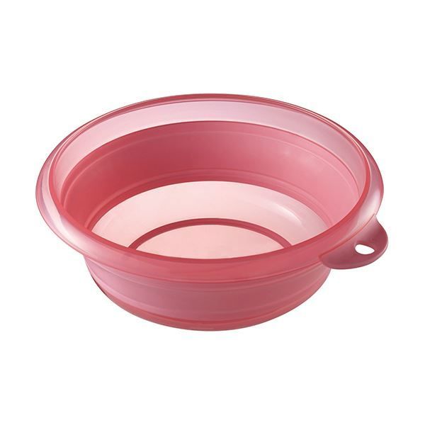 まとめ 伊勢藤 折りたためる ソフト湯おけ2.5L ピンク I-522P 1個 ×10セット