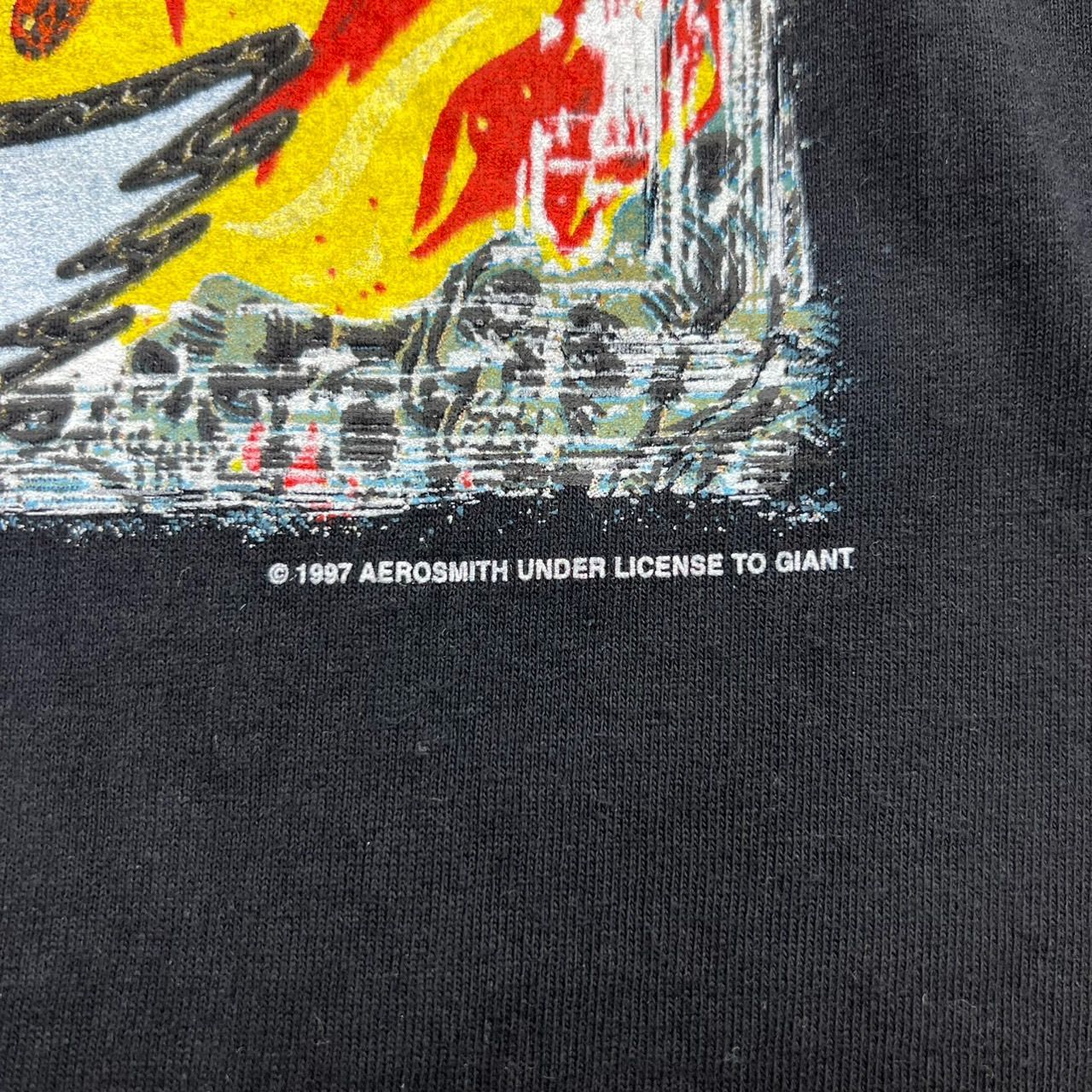 90s AERO SMITH エアロスミス Tシャツ 半袖 バンT giant