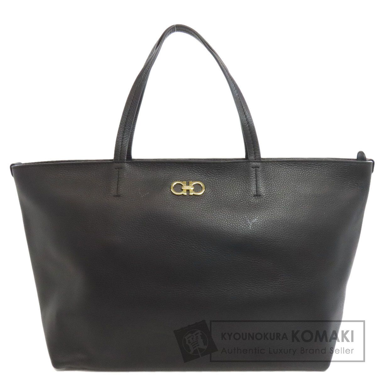 Salvatore Ferragamo サルヴァトーレフェラガモ ガンチーニ金具モチーフ トートバッグ レザー レディース