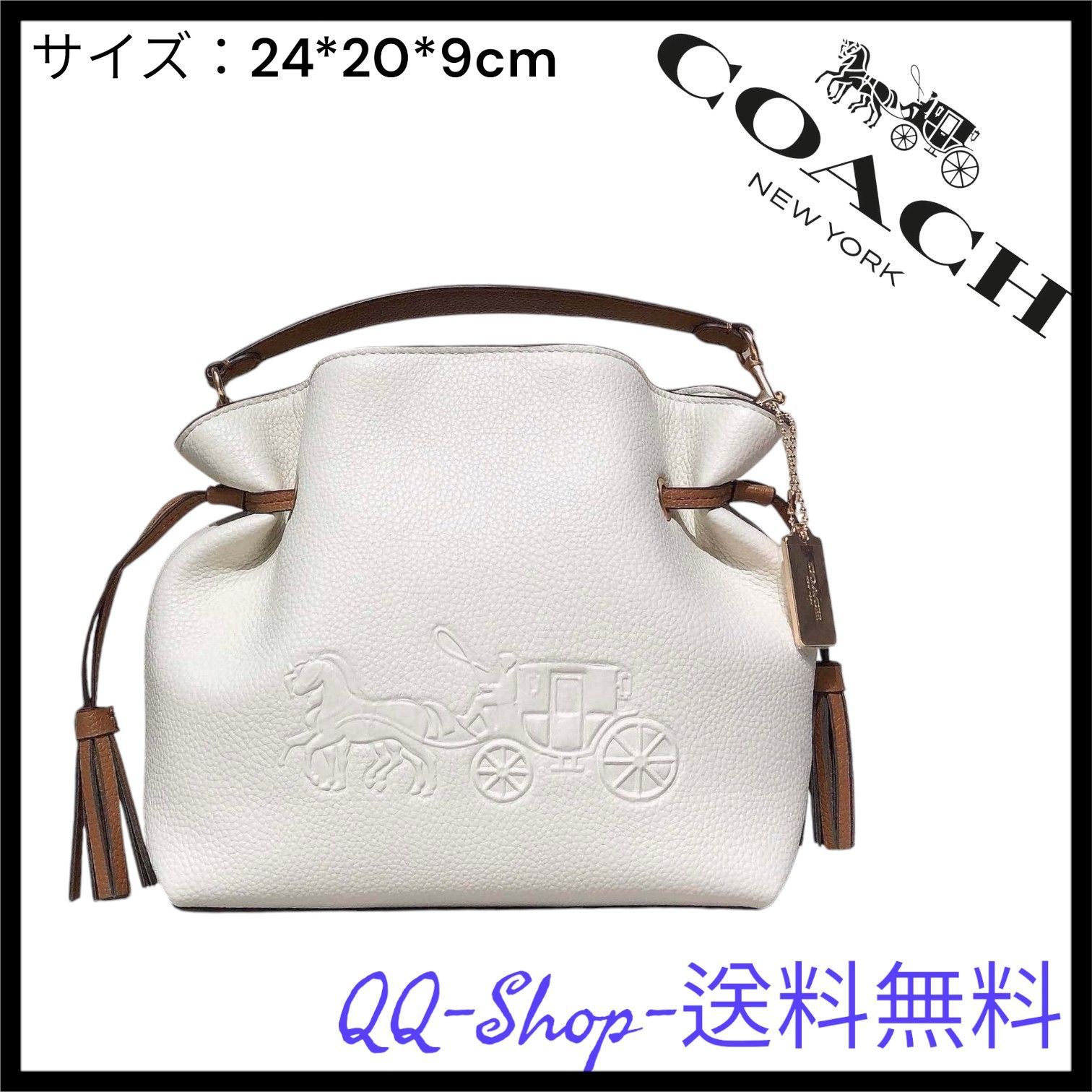 大人気】 新作 コーチ バック 新作 コーチ ショルダーバッグ レディース ブティックライン COACH ソフト タビー ショルダー バッグ ホワイト  極美品 - メルカリ