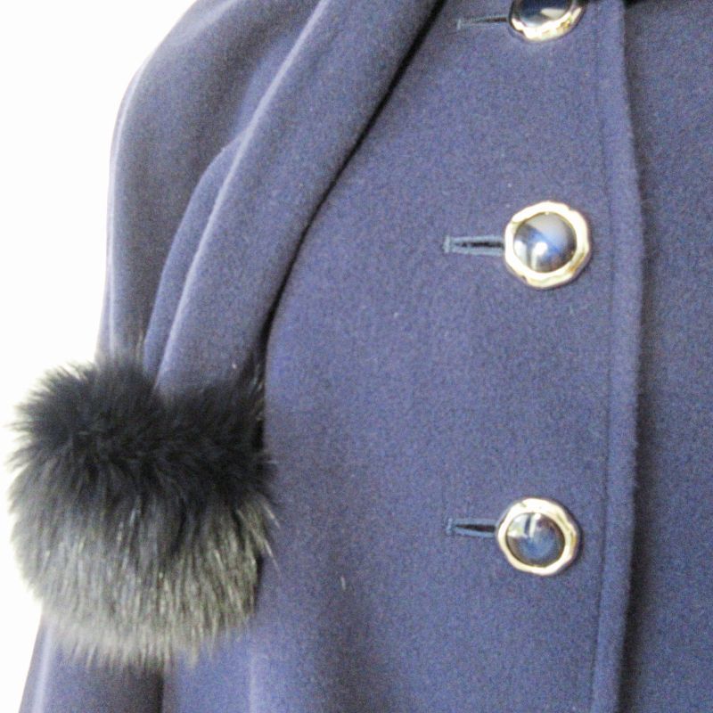 courrèges クレージュ　フォックスファー　チェック柄　ジャケット courrèges クレージュフォックスファーチェック柄ジャケット