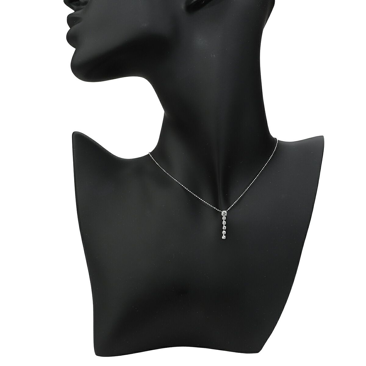 Iラインペンダントネックレス VSクラス ダイヤモンド 0.35ct Pt900  