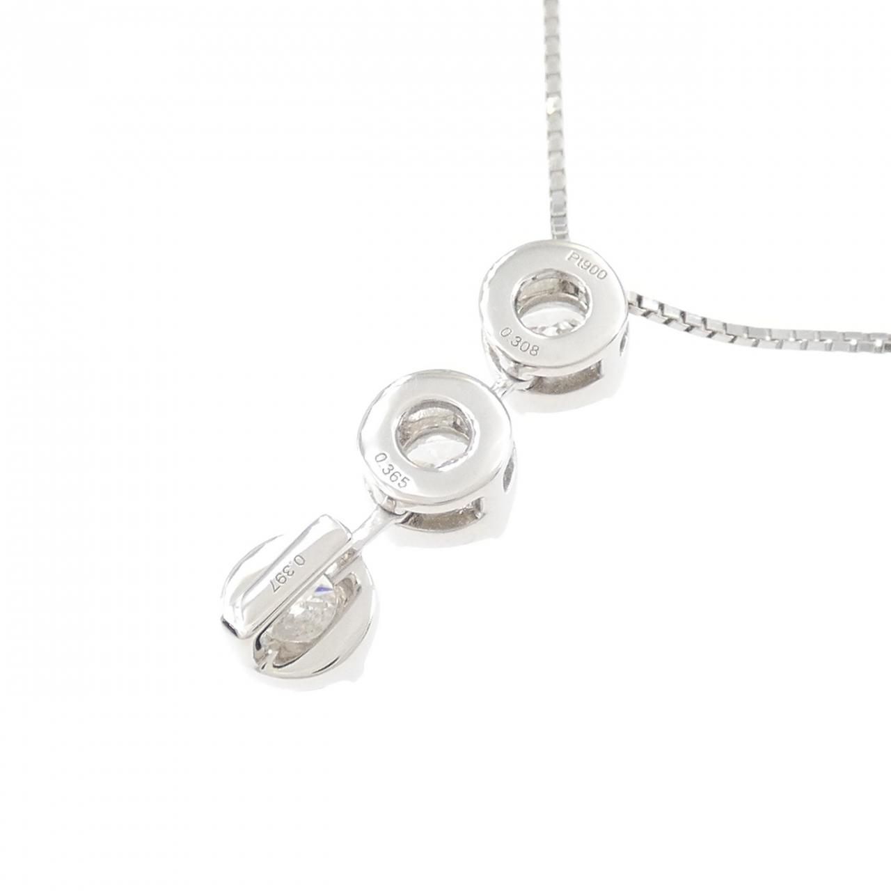 新品】PT900/PT850 2WAY ダイヤモンド ネックレス 1.070CT G SI1 VG  