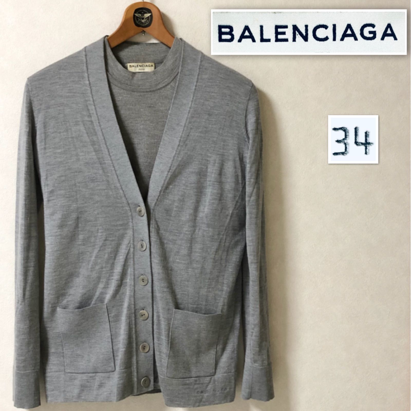 BALENCIAGA カシミヤ混ロングカーディガン・ニット一式 楽天市場】【完売】バレンシアガ BALENCIAGA メンズ トップス