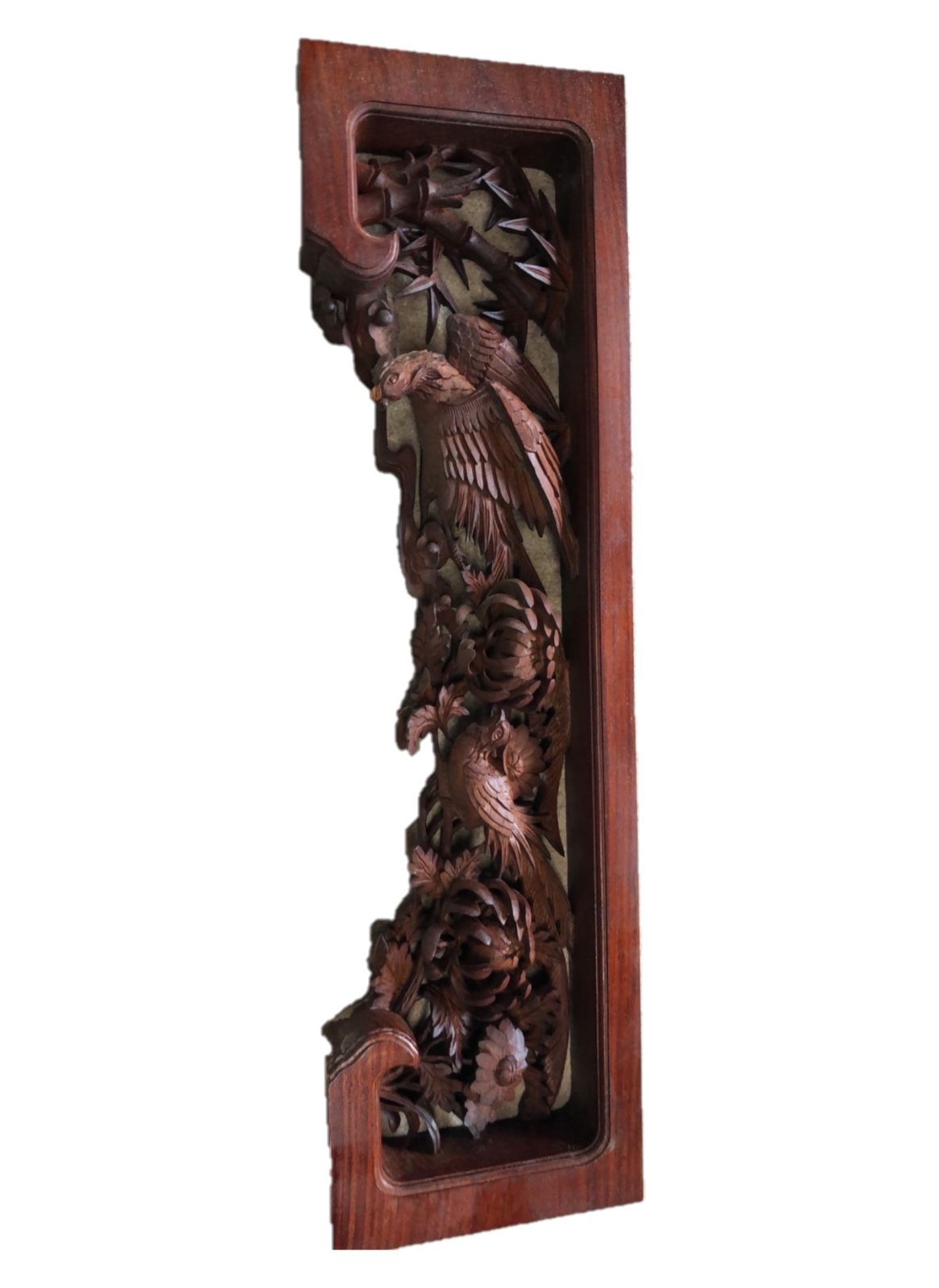 A-19 欄間 彫刻 ストア 紫檀