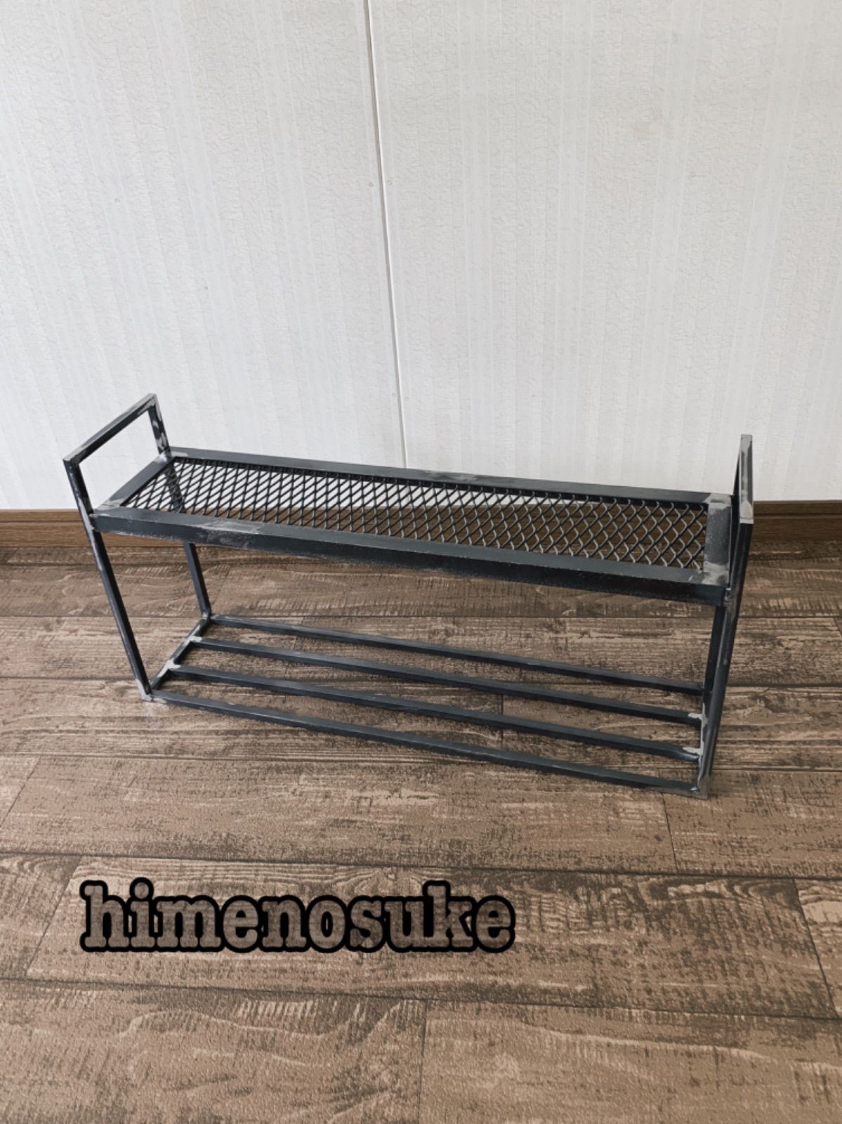 ☆送料込み☆アイアンベンチ即購入OK 男前アウトドア什器