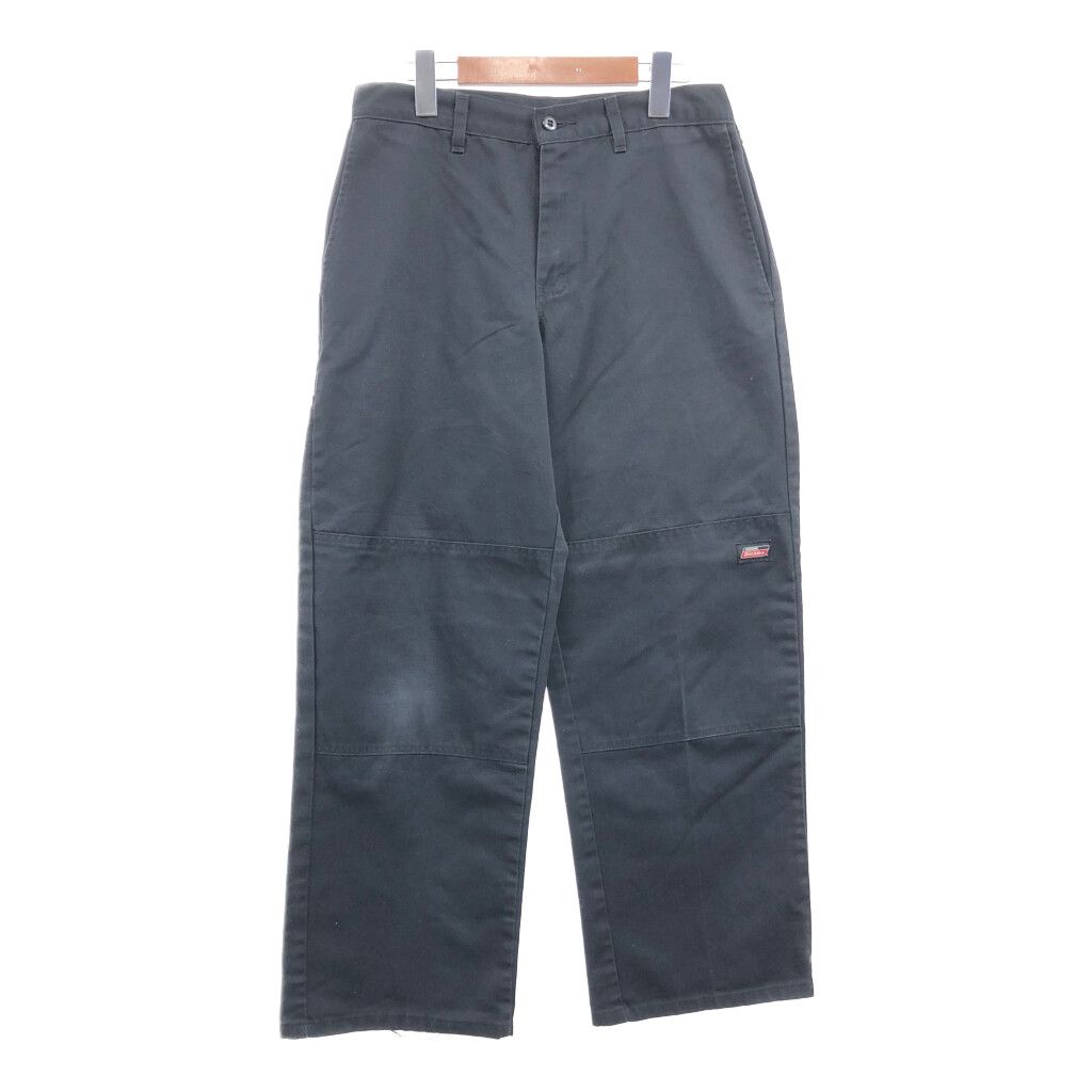 Dickies ディッキーズ ダブルニー ワークパンツ ブラック (メンズ 30/30) 中古 古着 Q2311