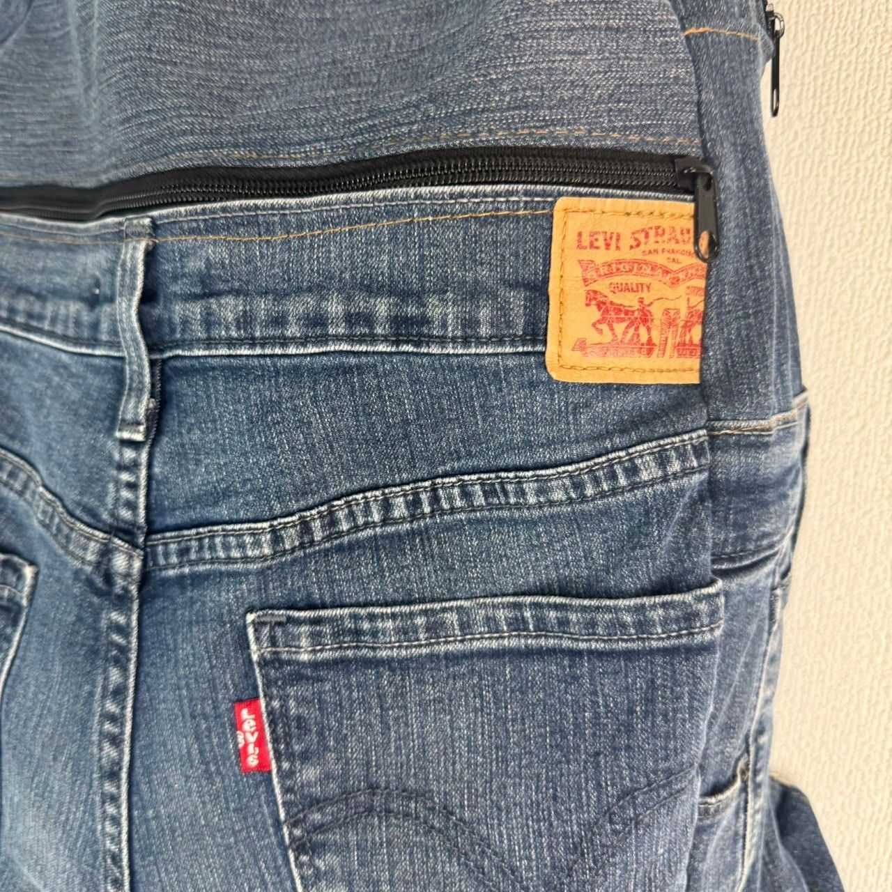バンドメイド リメイクデニム リュック バックパック インディゴブルー 