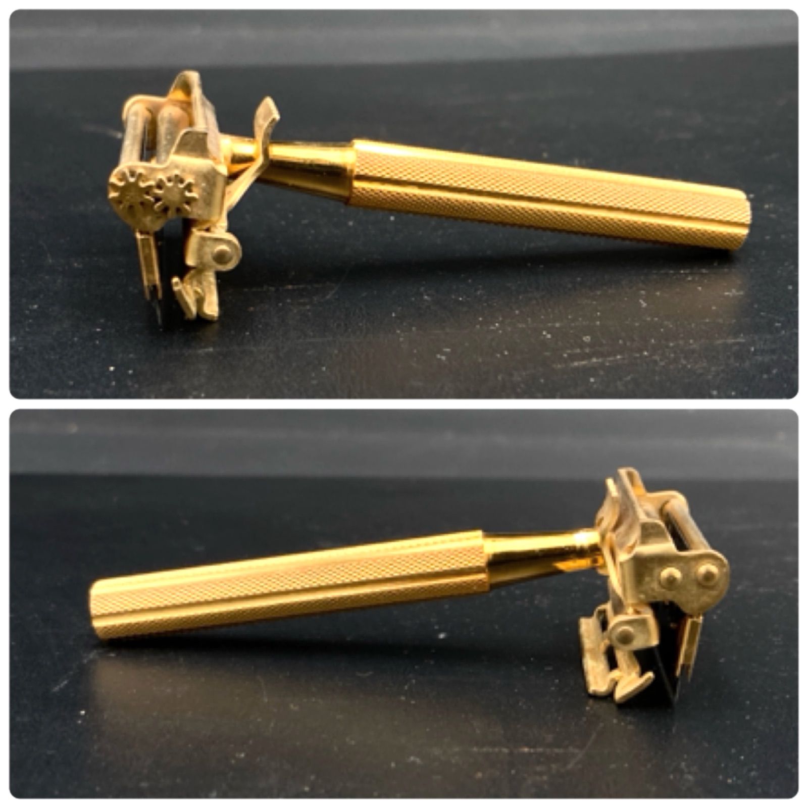MZ257) 1940年代 VALET Auto Strop Safty Razor Vintage 片刃