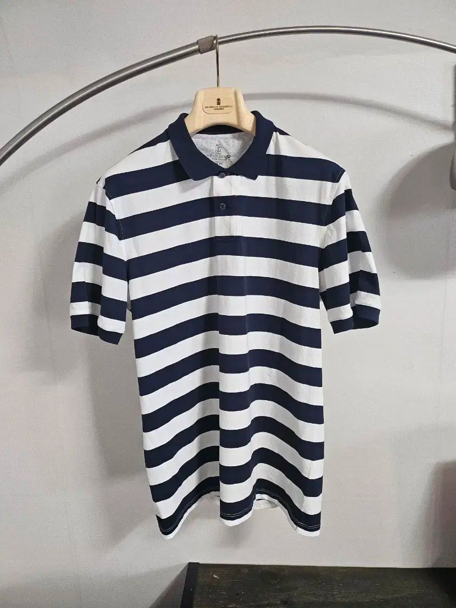 46448★夏 ブルネロクチネリ ポロシャツ ネイビー トップス 46448☆夏 ブルネロクチネリ ポロシャツ ネイビー トップス