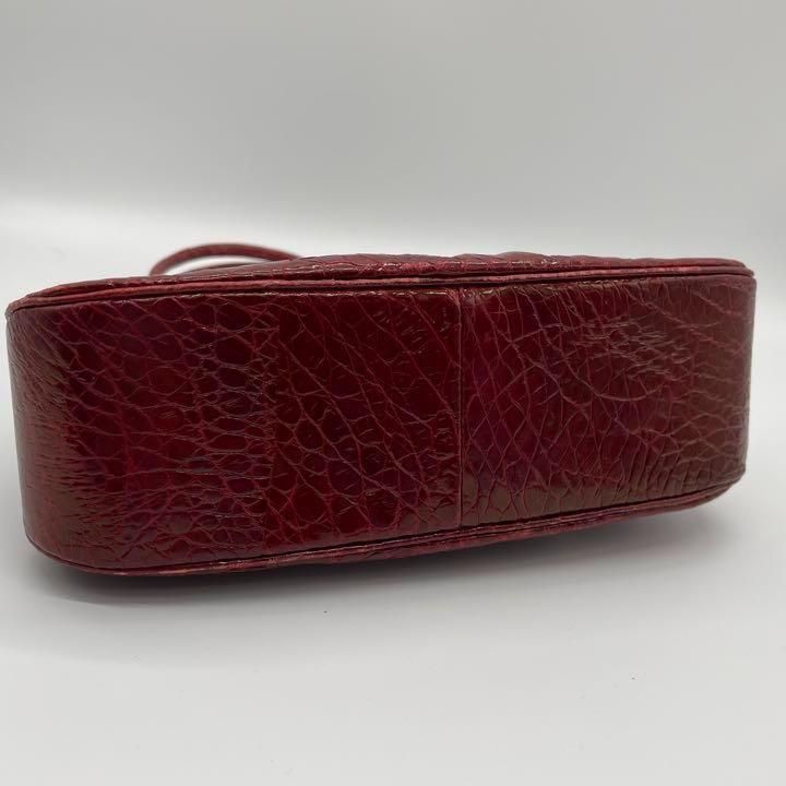✨希少✨ 良品✨タートルレザー turtle 亀 カメ ハンドバッグ レッド 