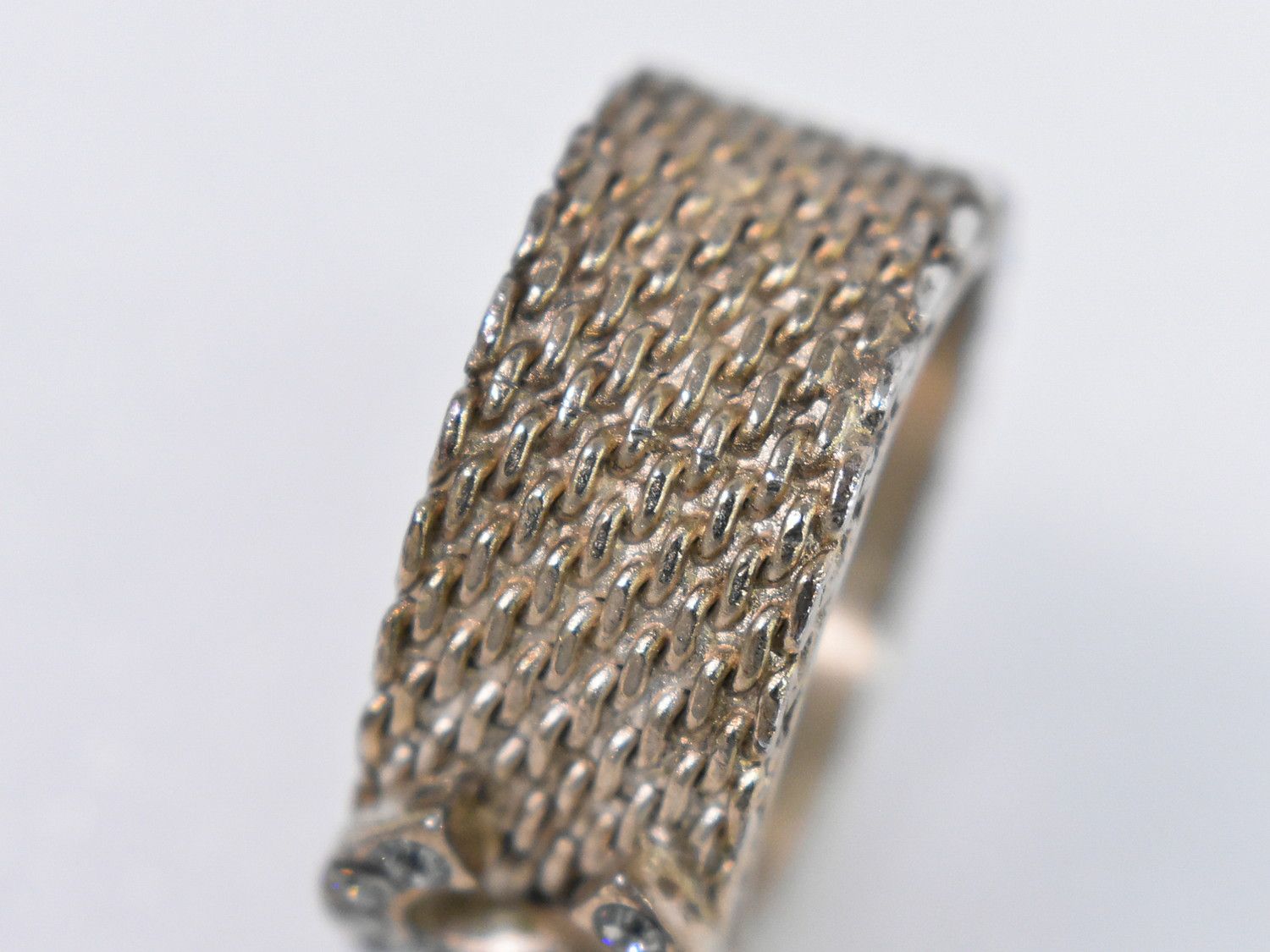 本物 シャネル CHANEL ココマーク ラインストーン リング 指輪 14号 GP  