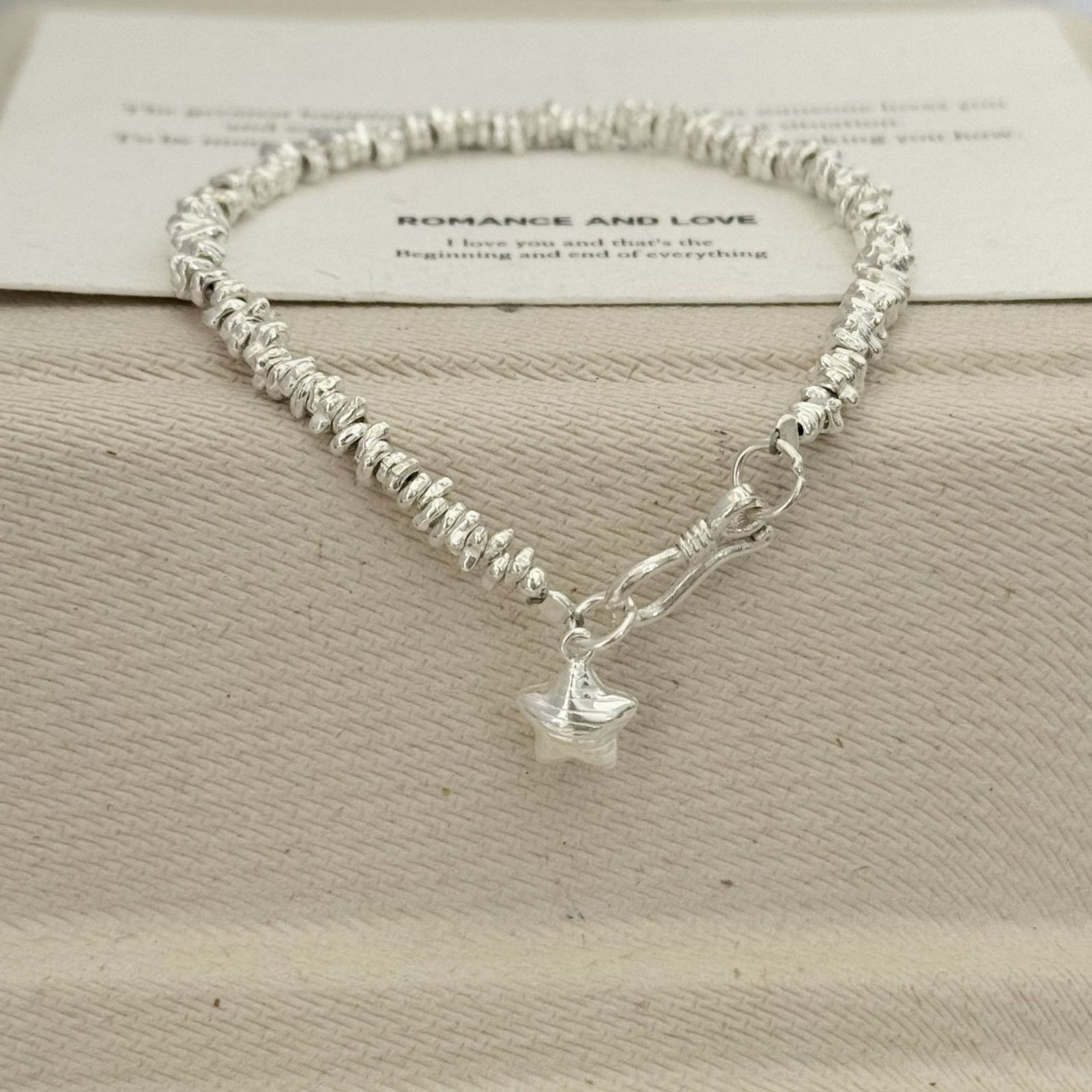 S925銀砕銀星腕輪韓版ファッション小衆精緻設計冷淡気風質ins です