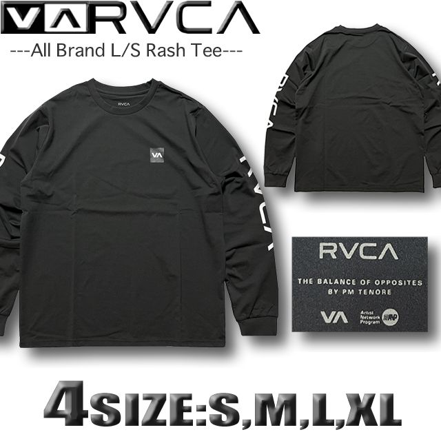 RVCA ルーカ メンズ ラッシュガード ルカ 長袖 ロンT 水着 サーフブランド 水陸両用 ドロップショルダー 筋トレ フィットネス ヨガ トレーニング BD042-806-PTK