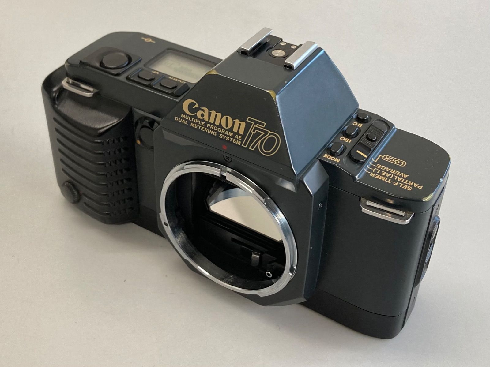 人気商品 CANON キャノン T70 可動品 ブラックボディ 望遠レンズ ZOOM LENS 35-70mm 1:3.5-4.5 シャッターOK  キャップ 日本製 必見_J10 - 家電、AV、カメラ