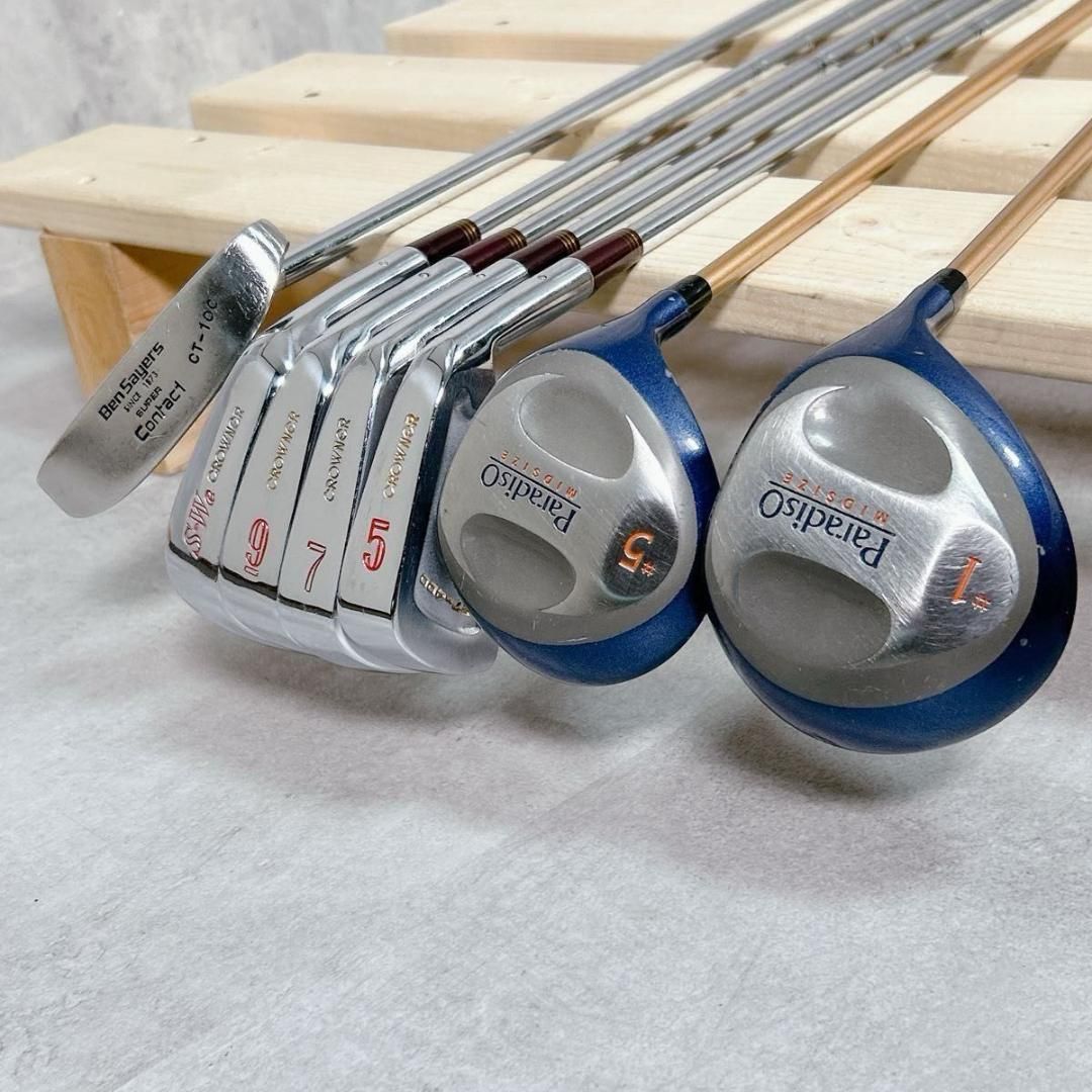 W937 レディース ゴルフ クラブ ハーフセット 10点 ミッキー ミニー