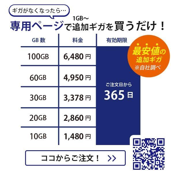 ポケットWiFi 【365チャージWiFi】 1年間 100ギガ付 モバイル Wi-Fi