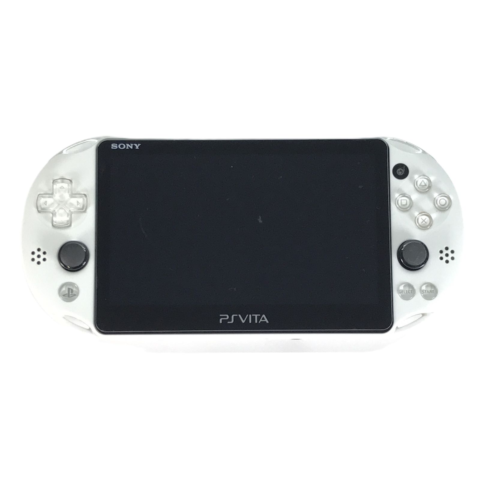 □SONY ゲーム機本体 PlayStation Vita本体 Wi-Fiモデル グレイシャー ホワイト PCH-2000 箱なし ジャンク品