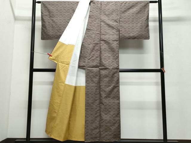 ( ¨̮ ) 様　7/10 平和屋着物○本場大島紬 7マルキ 吉祥文 正絹 逸品 未使用