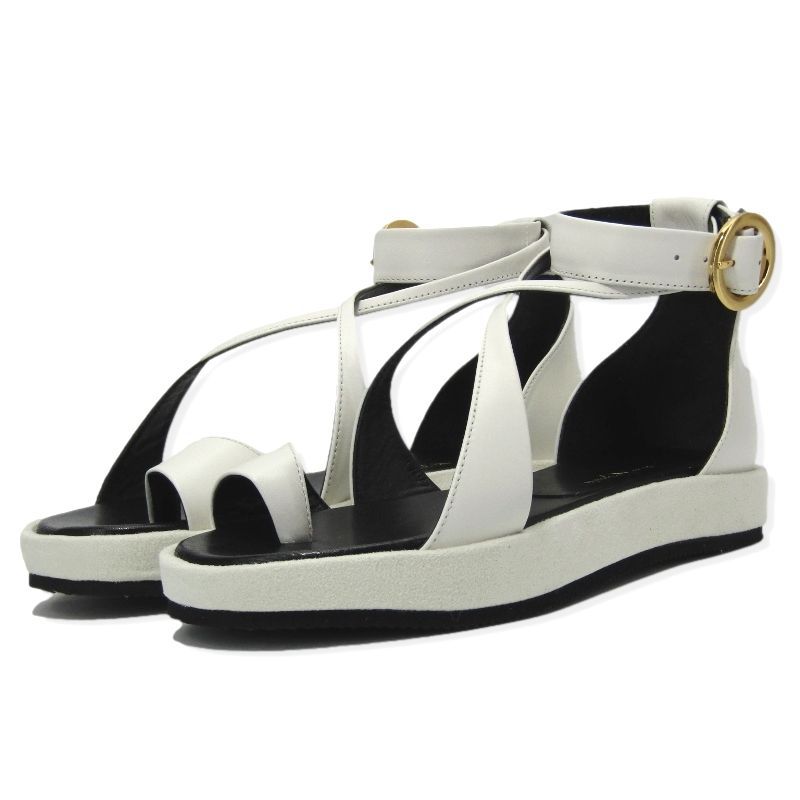 桜瑪瑙 マメ クロゴウチ Ankle Strap Sandals - black - 通販 - lubo