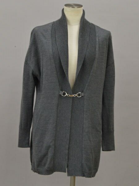 mimi　ルネ rene ロングカーディガン ルネ Rene ロングニットカーディガン 36サイズ グレー