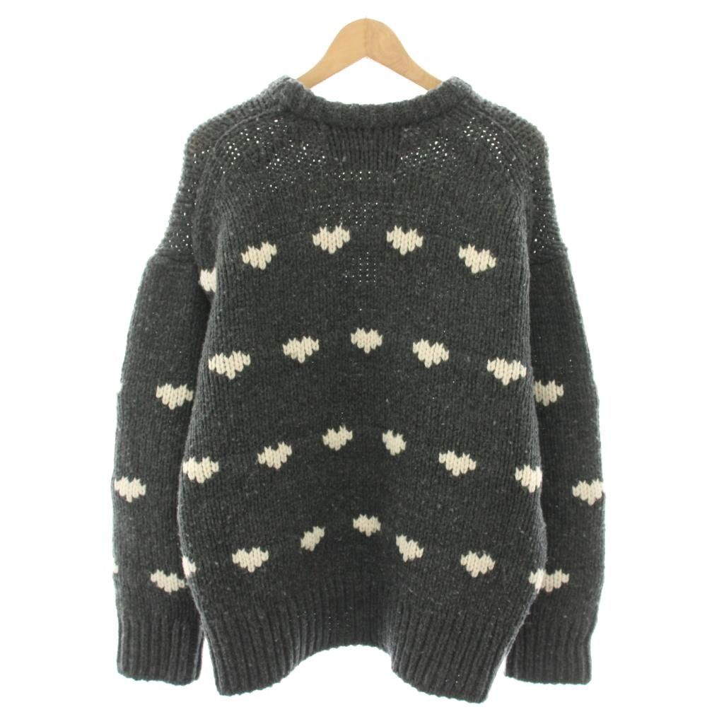 NKNIT パターンニット ハート ンニット NKNIT ハートパターンニット