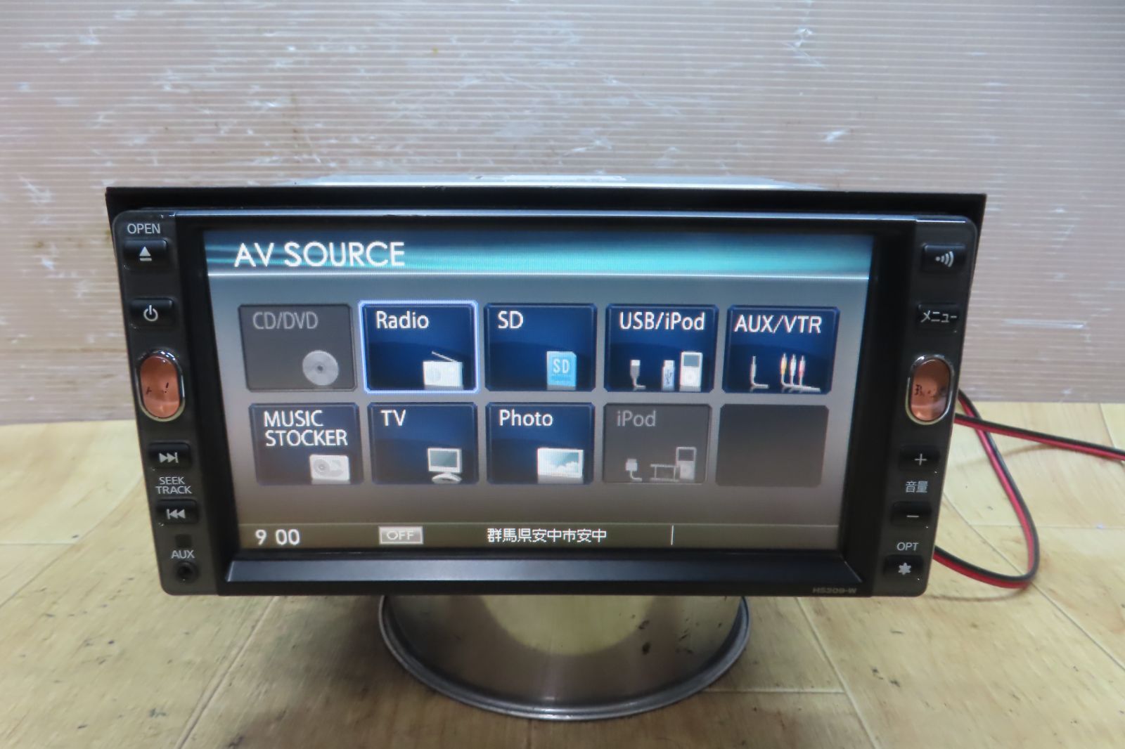 日産　純正　メモリーナビ　MM112-W　CD/DVD/ワンセグTV　BLUETOOTH　2015年地図　ETC付き　E12 K13 C26 ☆F3661&frasl;日産純正 MM112-W メモリーナビ 地図2015年 地デジTVワンセグ内蔵