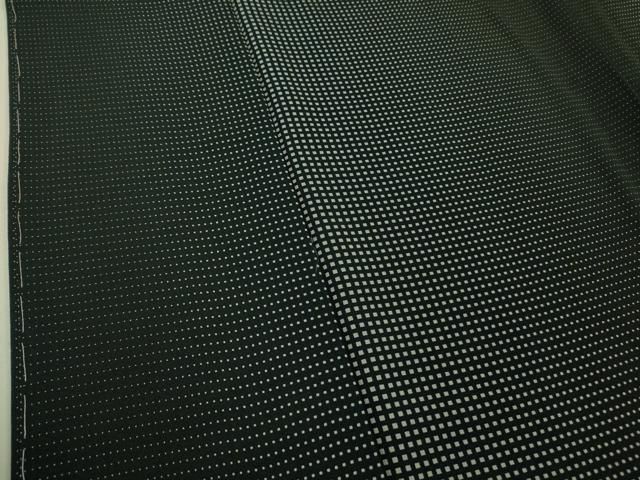 平和屋着物□極上 伝統工芸士 保科土山 江戸小紋 角通し 黒地 反端付き