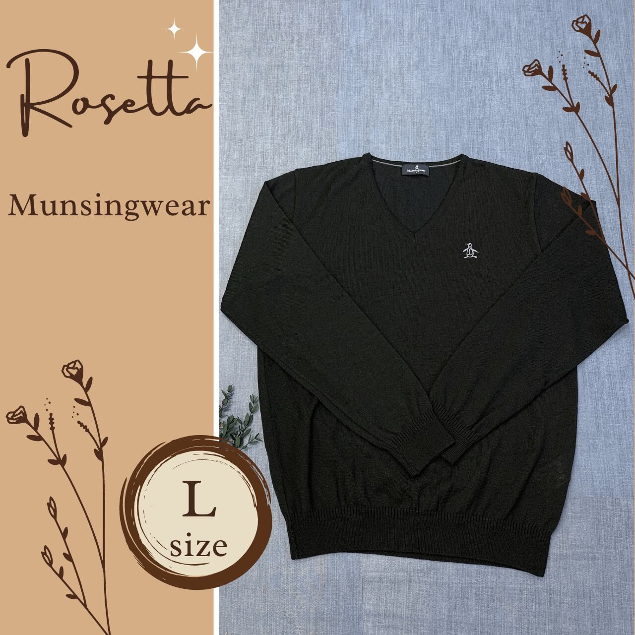 Munsingwear ニットセーター L レディース マンシングウェア ゴルフ