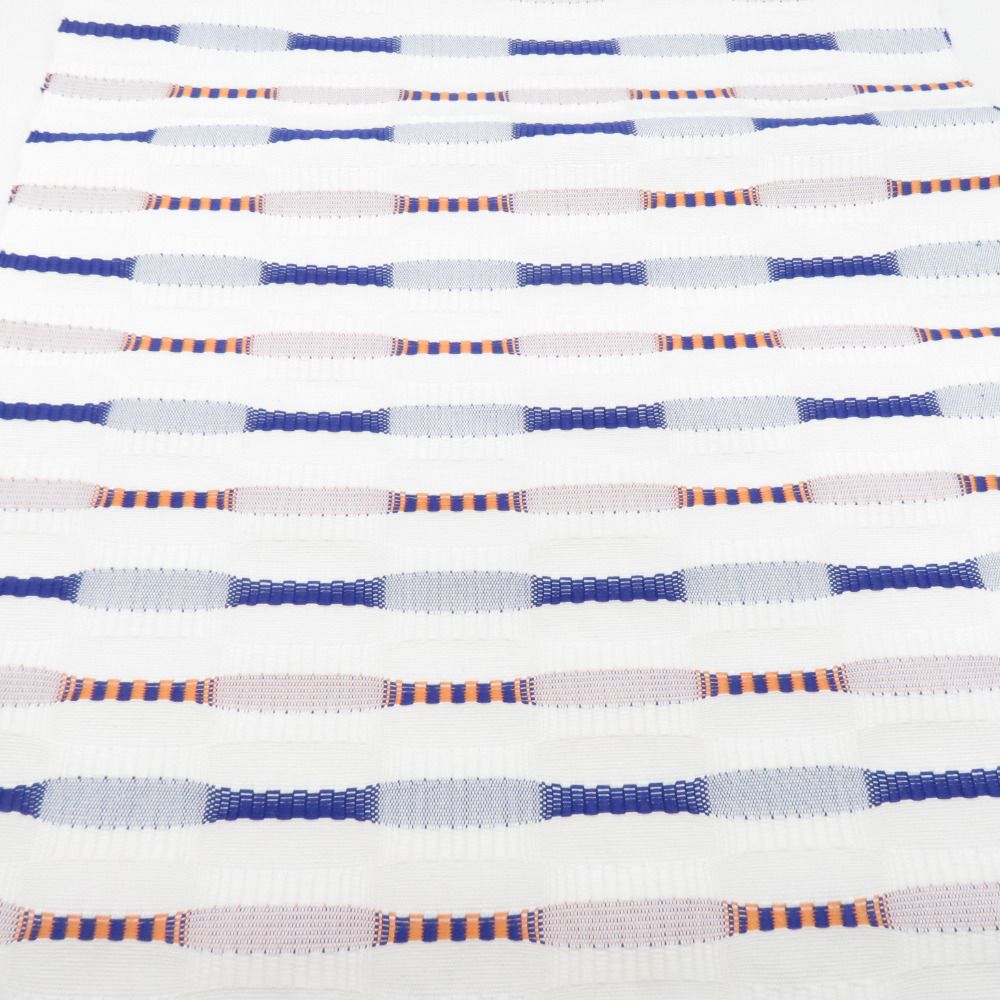 反物 米沢紬 八寸名古屋帯 「さがのカーネーション」スワセンイ 白色  