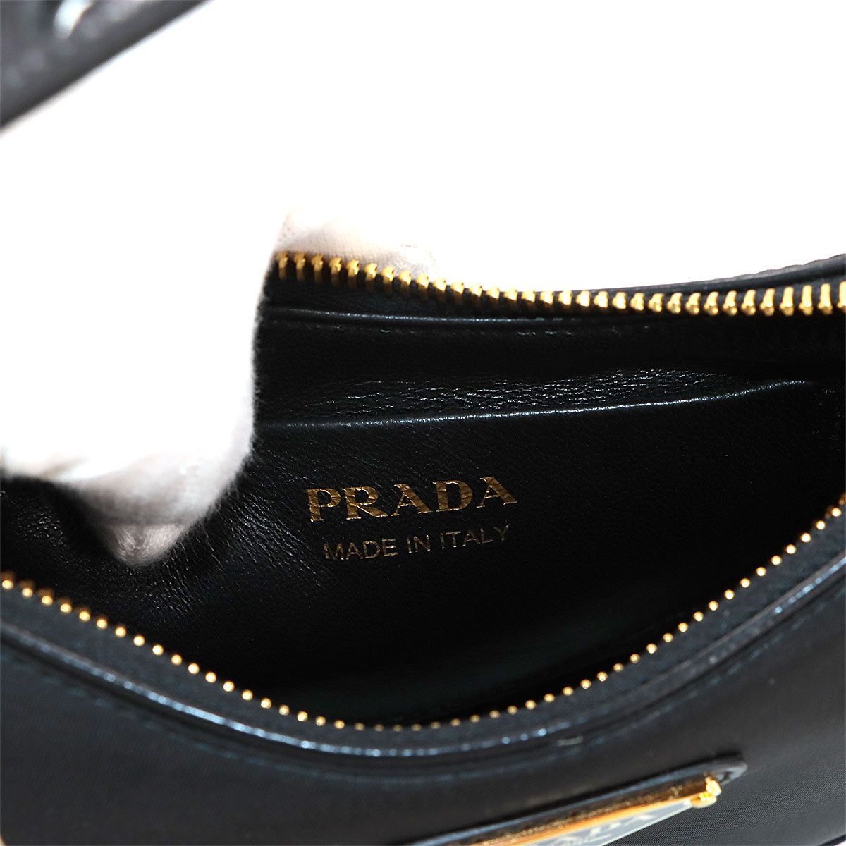 未使用 展示品 プラダ PRADA アーケ スモール 2way ハンド ショルダー バッグ ナイロン レザー ブラック 1BC194 ゴールド 金具 90281413 未使用 展示品 プラダ PRADA アーケ スモール 2way ハンド ショルダー