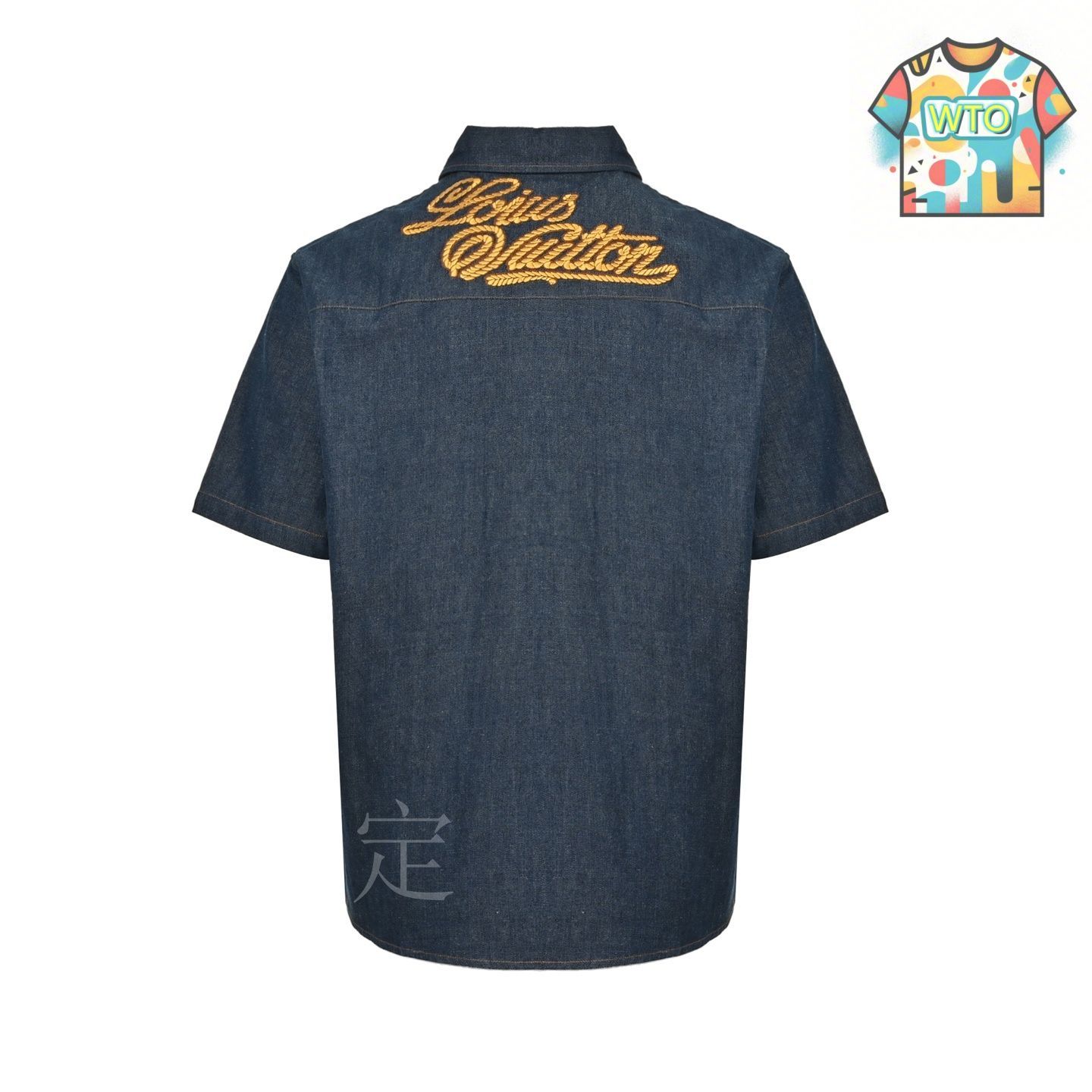 今日特価】Louis Vuitton 25ss ロープ刺繍デニムシャツ-1 - メルカリ