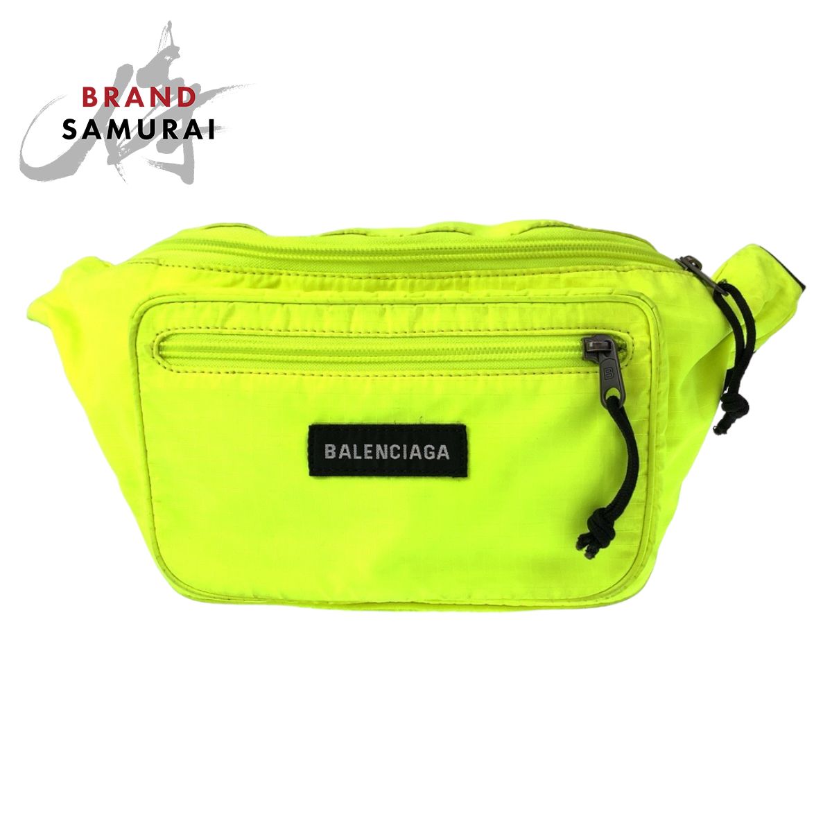 BALENCIAGA バレンシアガ エクスプローラー 蛍光 ネオンイエロー ブラック 482389 ウエストポーチ ボディバッグ バムバッグ メンズ 503414