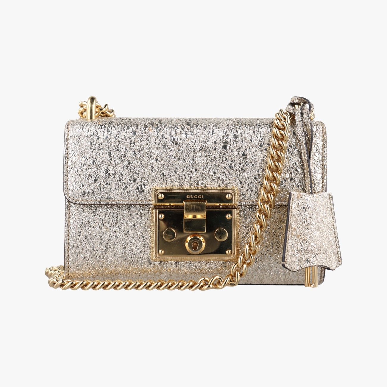 グッチGucciパドロック ゴールド レザー 409487 H020333322