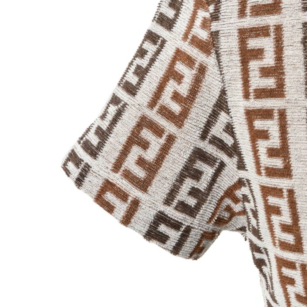  FENDI ヴィンテージ ズッカ柄 パイル ポロシャツ ポロシャツ トップス