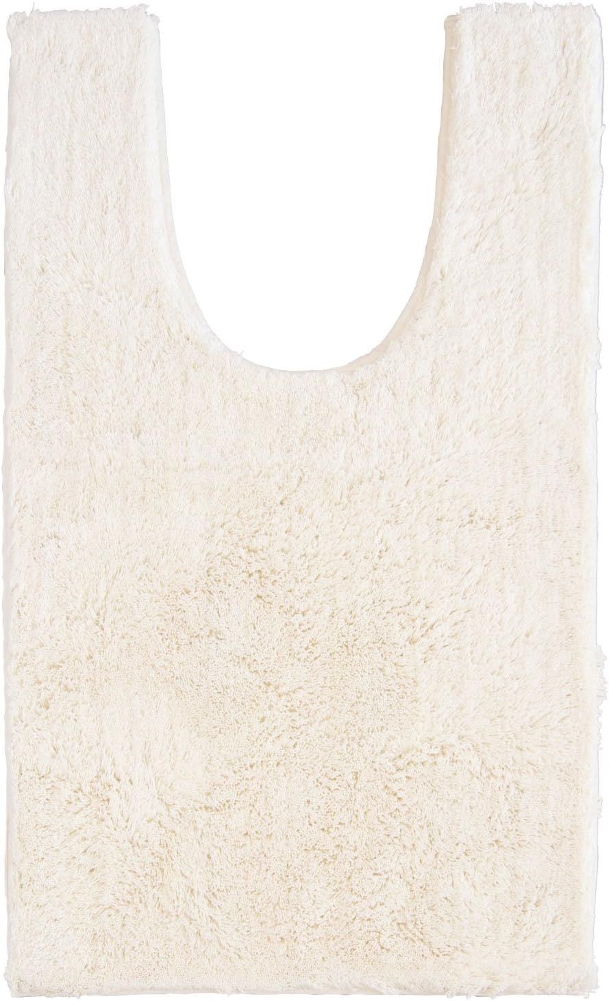 オカ(OKA) 乾度良好Dナチュレ トイレマット 耳長ロングサイズ (約105cm×65cm) ホワイト (かんどりょうこう 吸水 速乾 抗菌 防臭 トイレ 洗える ロング)
