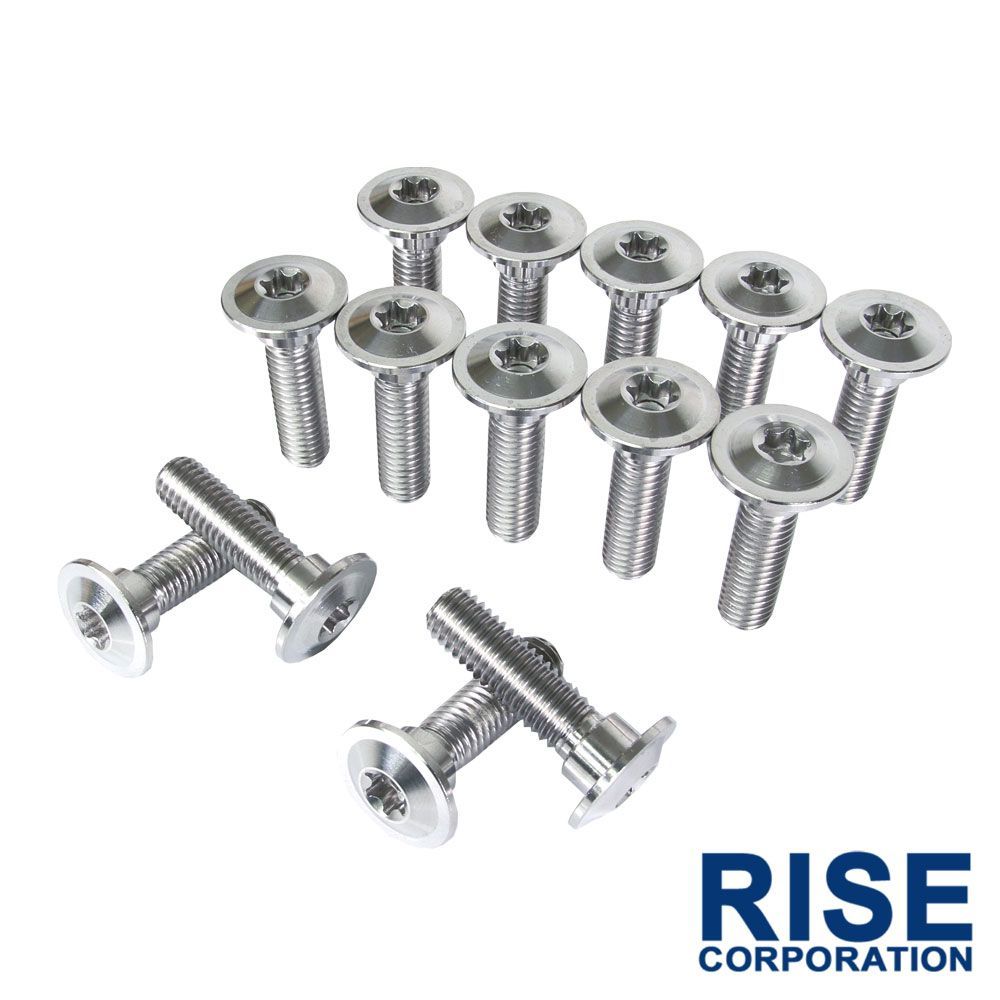 チタンボルト カワサキ ゼファー400 ゼファーχ専用 ブレーキディスクボルト 前後セット フロント リア 14本セット M8×30 P1.25 シルバー 軽量化 カスタム ネジ