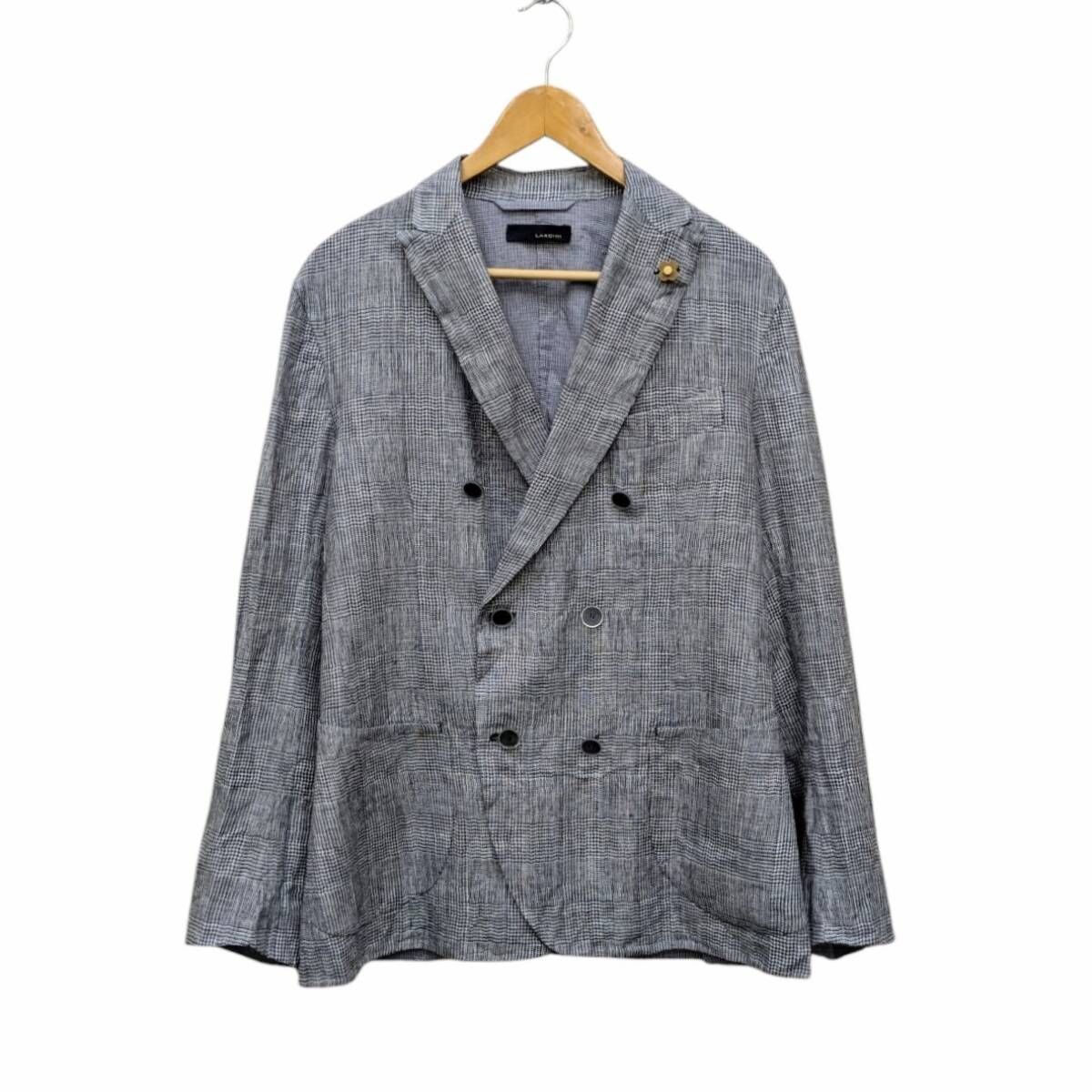 LARDINI ラルディーニ PTD406E テーラードジャケット ダブル 麻 リネン 