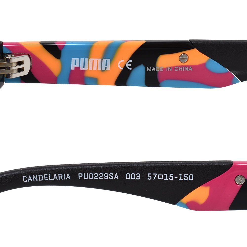 プーマ PU0229SA 003 57 サングラス ピンク ミラー ブラック PUMA プーマ PU0229SA 003 57 サングラス アジアンフィット メガネ
