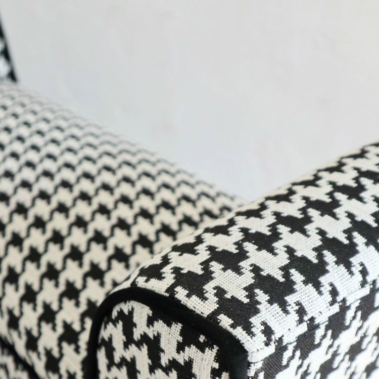 ◇モダンテイスト スツール ベンチ S 椅子 千鳥格子柄チェア