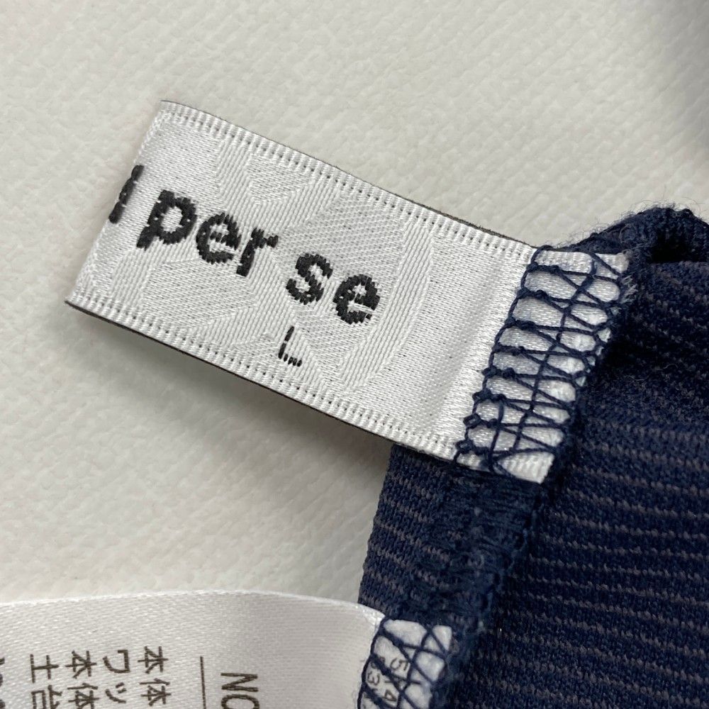 サイズ：L AND PER SE アンパスィ ハイネック 半袖Tシャツ