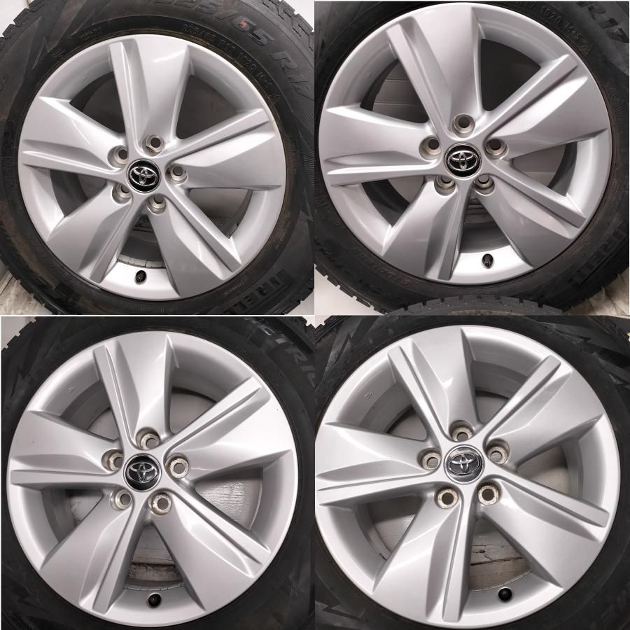 ◆配送先指定アリ 沖縄県 離島への ◆ スタッドレス ホイール 4本 225 65R17 17x7J ハリアー 60系 純正 5H -114.3 ～本州 四国は ～