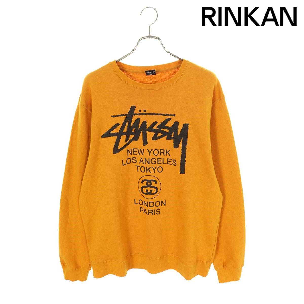 [大人気] ステューシー　スウェット　ラインロゴ　レアプリント　存在感◎ レア◎ ☆24SS 大人気☆STUSSY SURFWALK CREW (STUSSY/スウェット