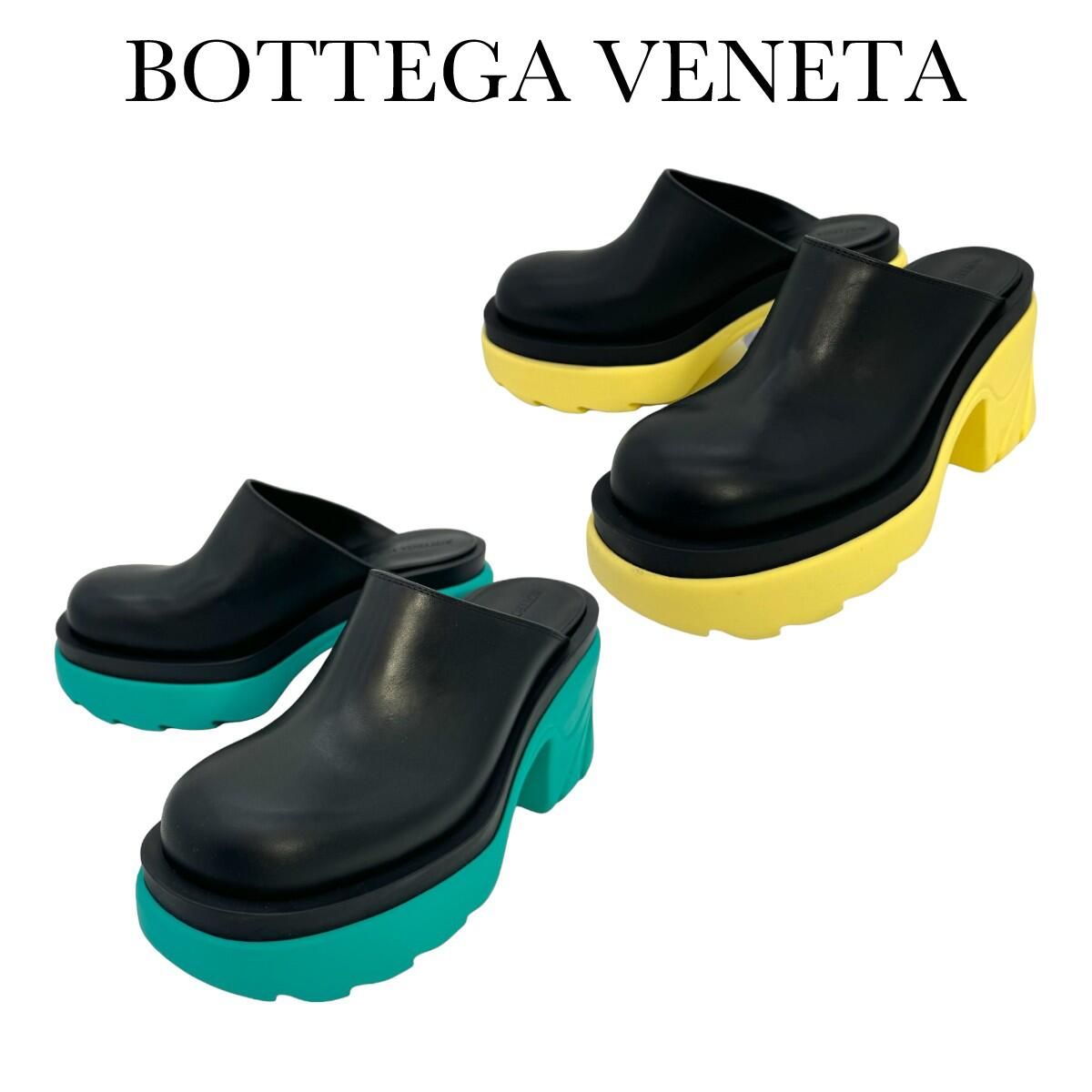 新品】 ボッテガヴェネタ FLASH 厚底 レザー クロッグ サボ サンダル  